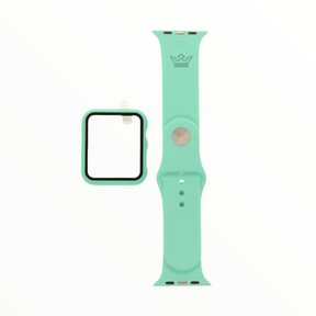 Accesorios EL REY pulsera + bumper con protector de pantalla para  apple watch 42 mm color menta