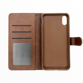 Estuche LC IMEEKE Libreta Con Porta Tarjeta Cafe Oscuro - Iphone X/Xs