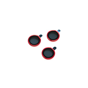 VT EL REY vidrio templado con borde de metal para lente de camara red - iphone 14 pro max