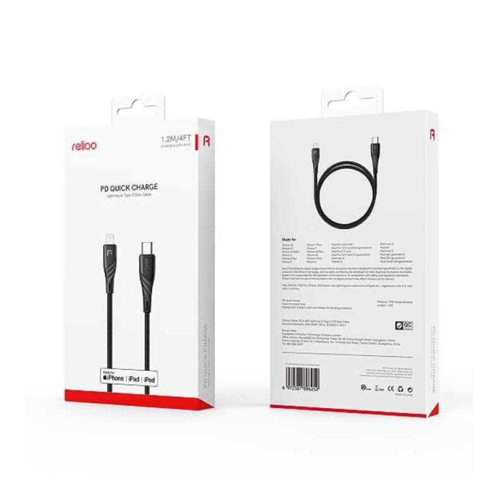 Cables MCDODO Cable Mfi Tipo C A Lighting Ultra Rapido Reforzado - Negro