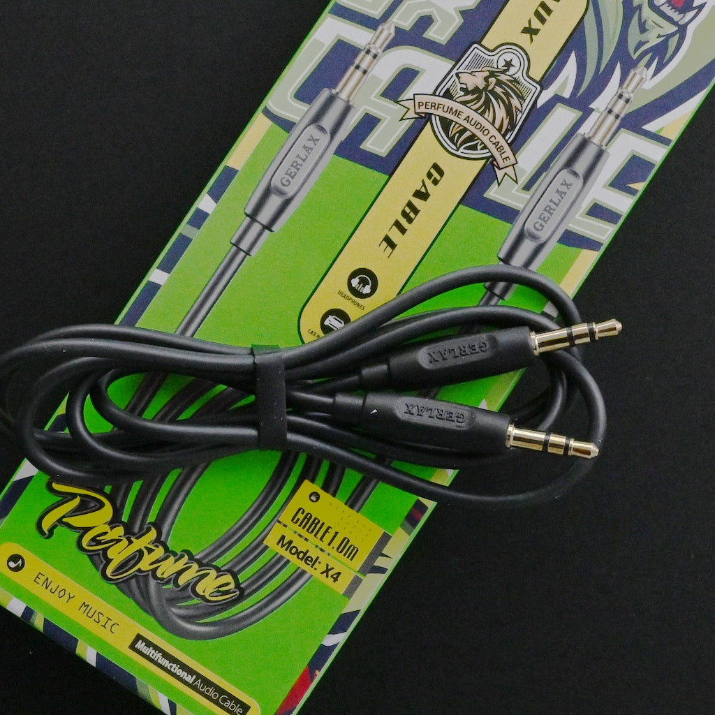 Accesorios Gerlax cable auxiliar de audio 3.5 mm plug - negro