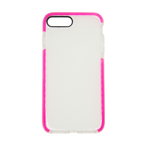 Estuche EL REY Mesh Transparente/Fucsia - Iphone 7 Plus