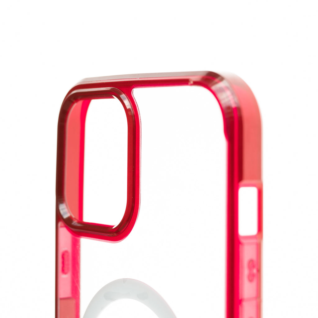 Estuche SPIGEN magsafe transparente - marco rojo IPHONE 13 PRO MAX