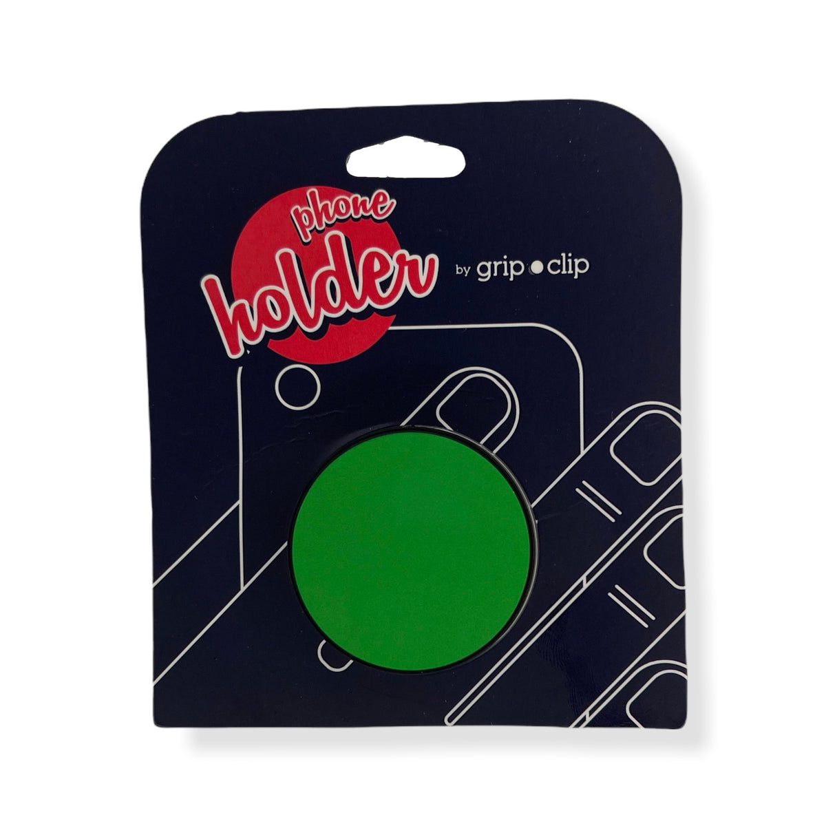 GRIP CLIP holder para sujetar el celular fácilmente verde