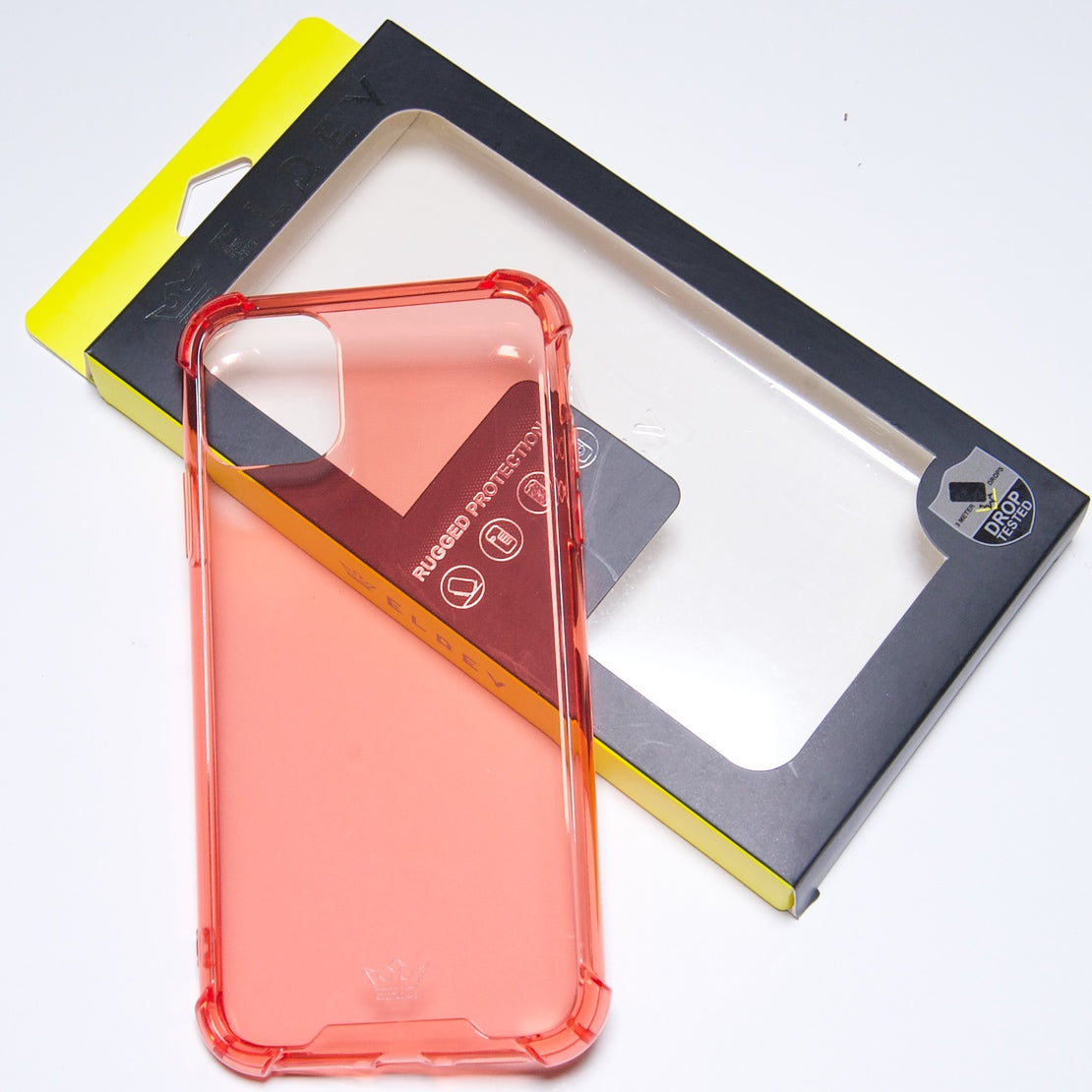 Estuche EL REY hard case flexible reforzado rojo  iphone 11 pro