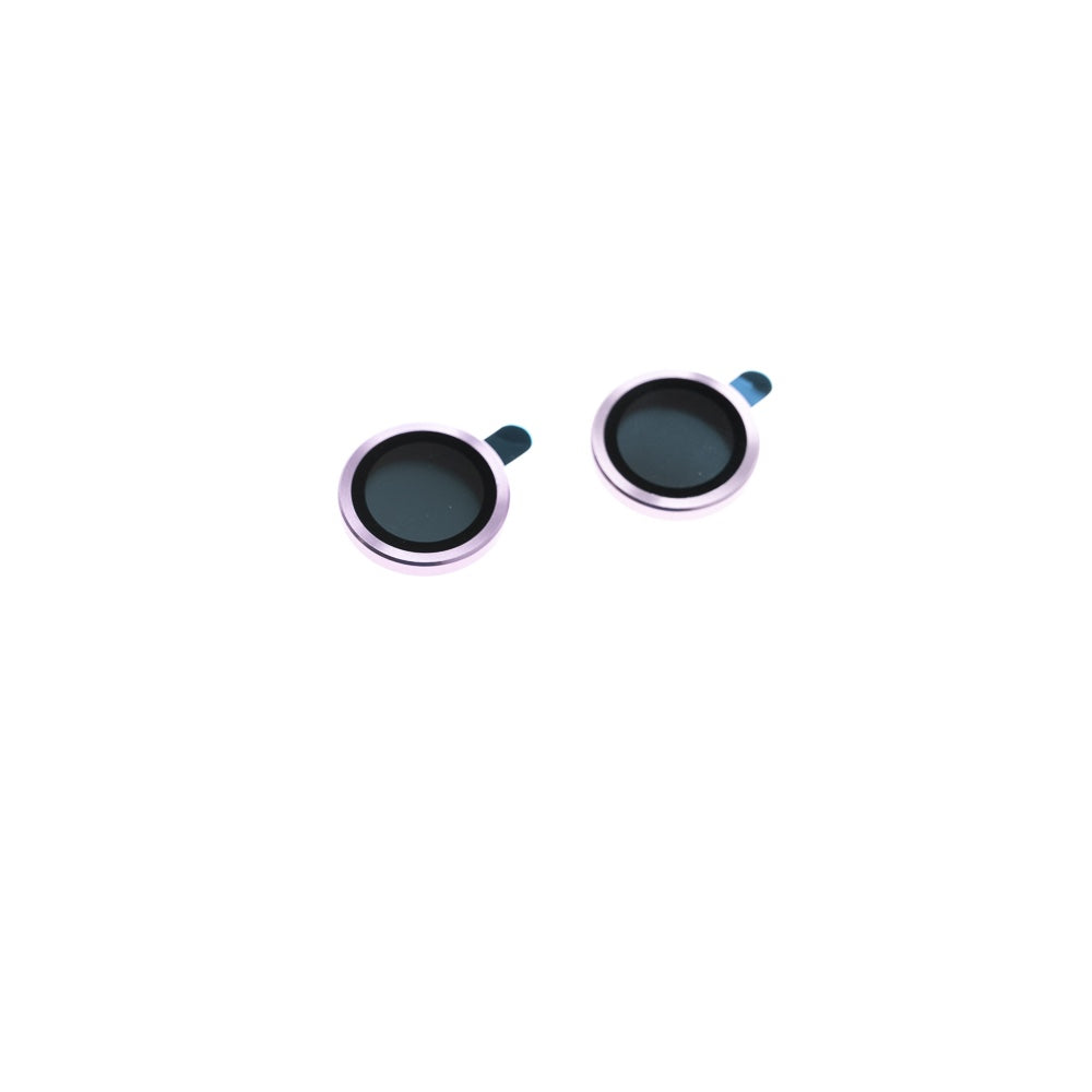 VT EL REY vidrio templado con borde de metal para lente de camara purple - iphone 14 plus