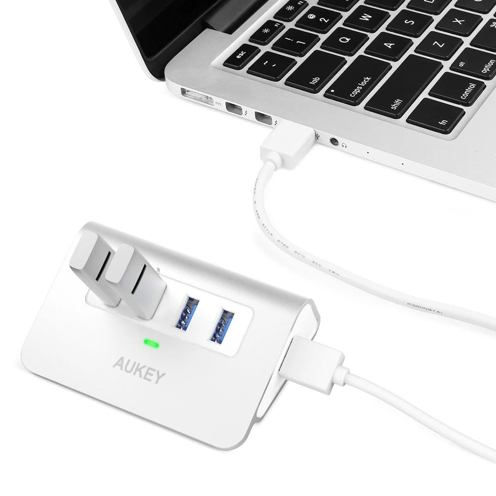 CP AUKEY 4-port usb 3.0 aluminum hub para computadora