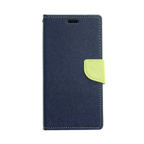 Estuche GOOSPERY fancy diary azul marino/verde  - iphone 6 plus