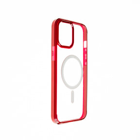 Estuche SPIGEN magsafe transparente - marco rojo IPHONE 13 PRO MAX