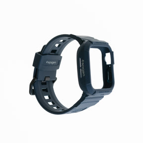 Estuche SPIGEN rugged armor- pro (bumper y pulsera) 40mm 41mm - azul