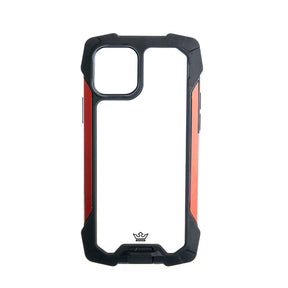 Estuche EL REY impact drop protection soporta 10 metros de caida negro/rojo - iphone 12/pro