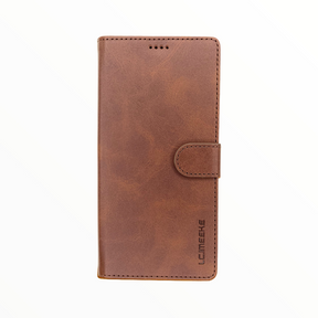 Estuche LC IMEEKE Libreta Con Porta Tarjeta Cafe Oscuro - Iphone X/Xs