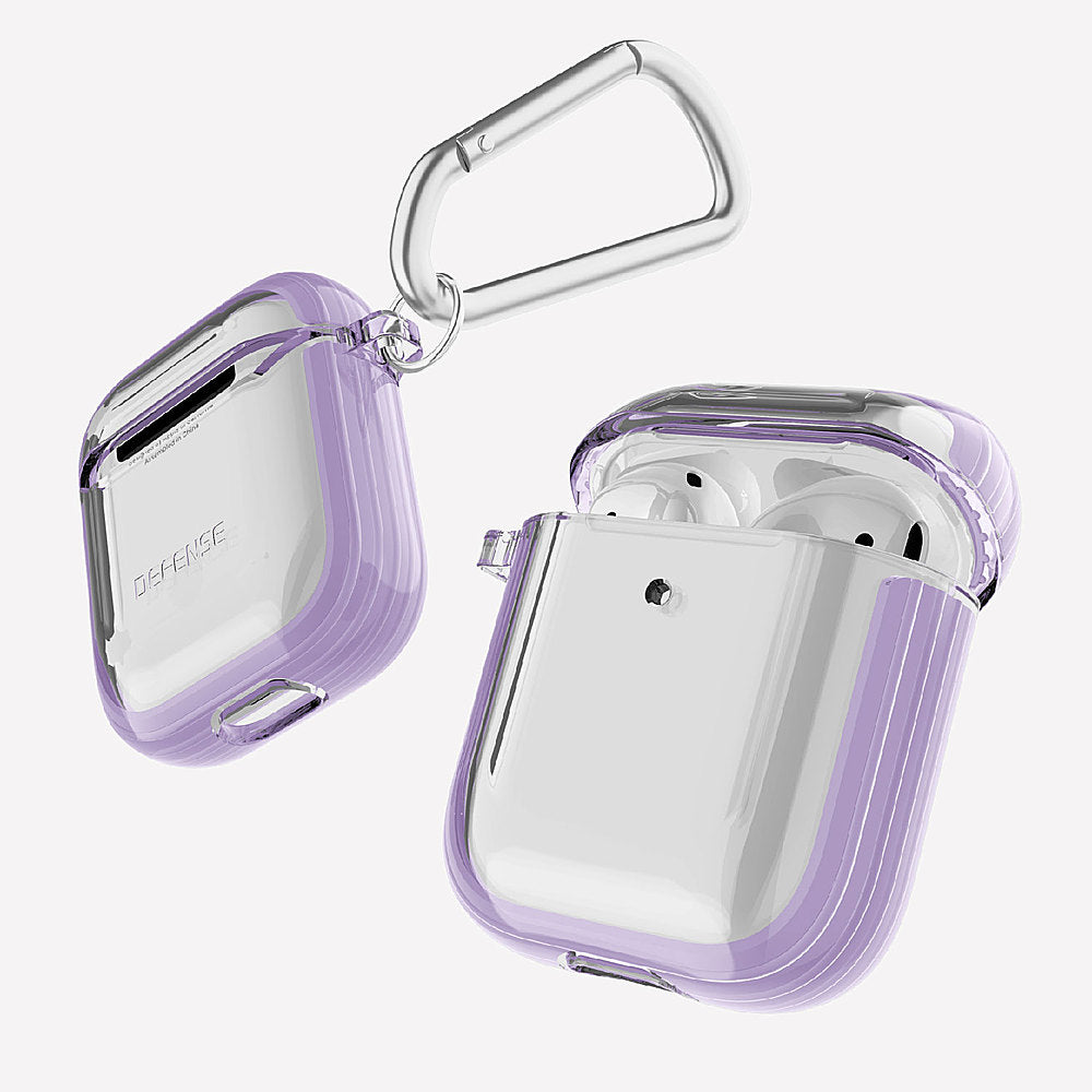 Estuche XDORIA defense clear for airpods 1/2 morado