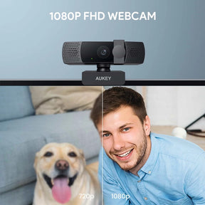Accesorios AUKEY 1080p webcam (bk)