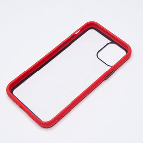 Estuche EL REY marco de color rojo y parte de atras transparente - iphone 11 pro