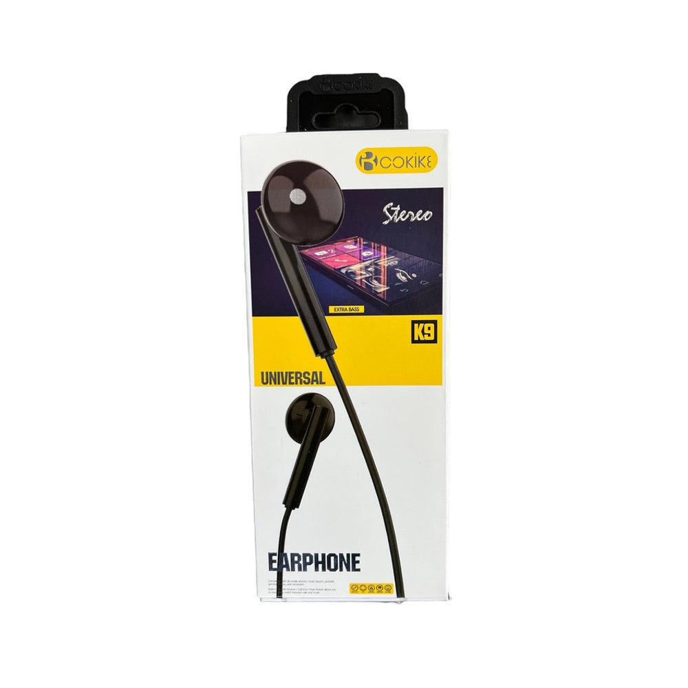 Audífonos GEN con cable plug 3.5mm sonido envolvente cokike negro