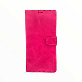 Estuche LC IMEEKE libreta con porta tarjeta fucsia - iphone 11 pro max