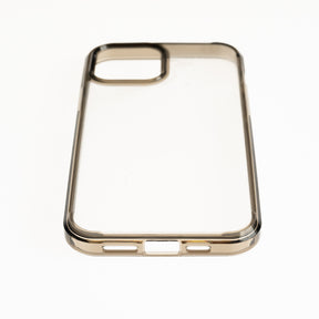 Estuche SPIGEN transparente - marco gris- IPHONE 13 PRO