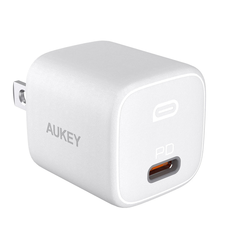 CP AUKEY ultra-portable 20w pd wall charger (wh)