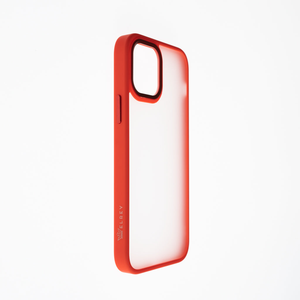 Estuche EL REY mate marco de color  rojo - iphone 13 pro max