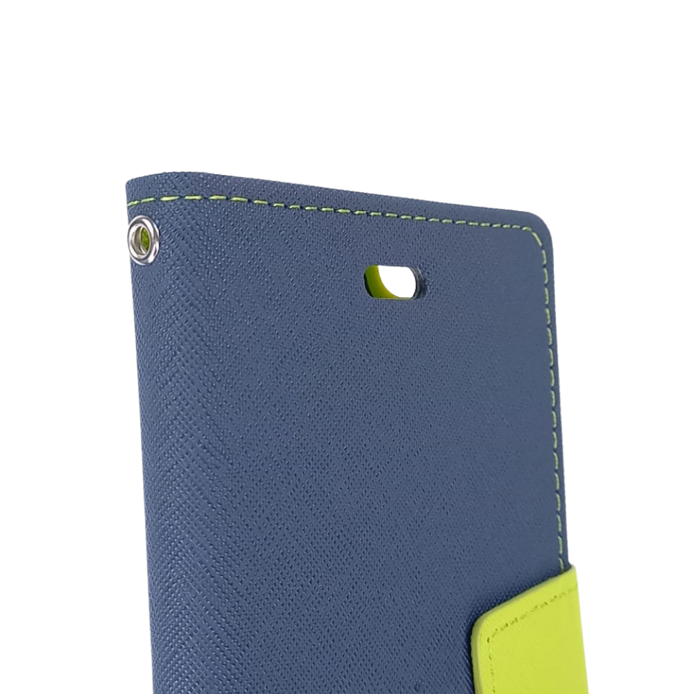 Estuche GOOSPERY fancy diary azul marino/verde  - iphone 6 plus