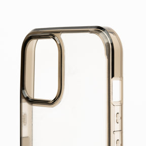 Estuche SPIGEN transparente - marco gris- IPHONE 13 PRO