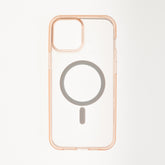 Estuche SPIGEN magsafe- transparente - marco - rosado IPHONE 12 / PRO 6.1