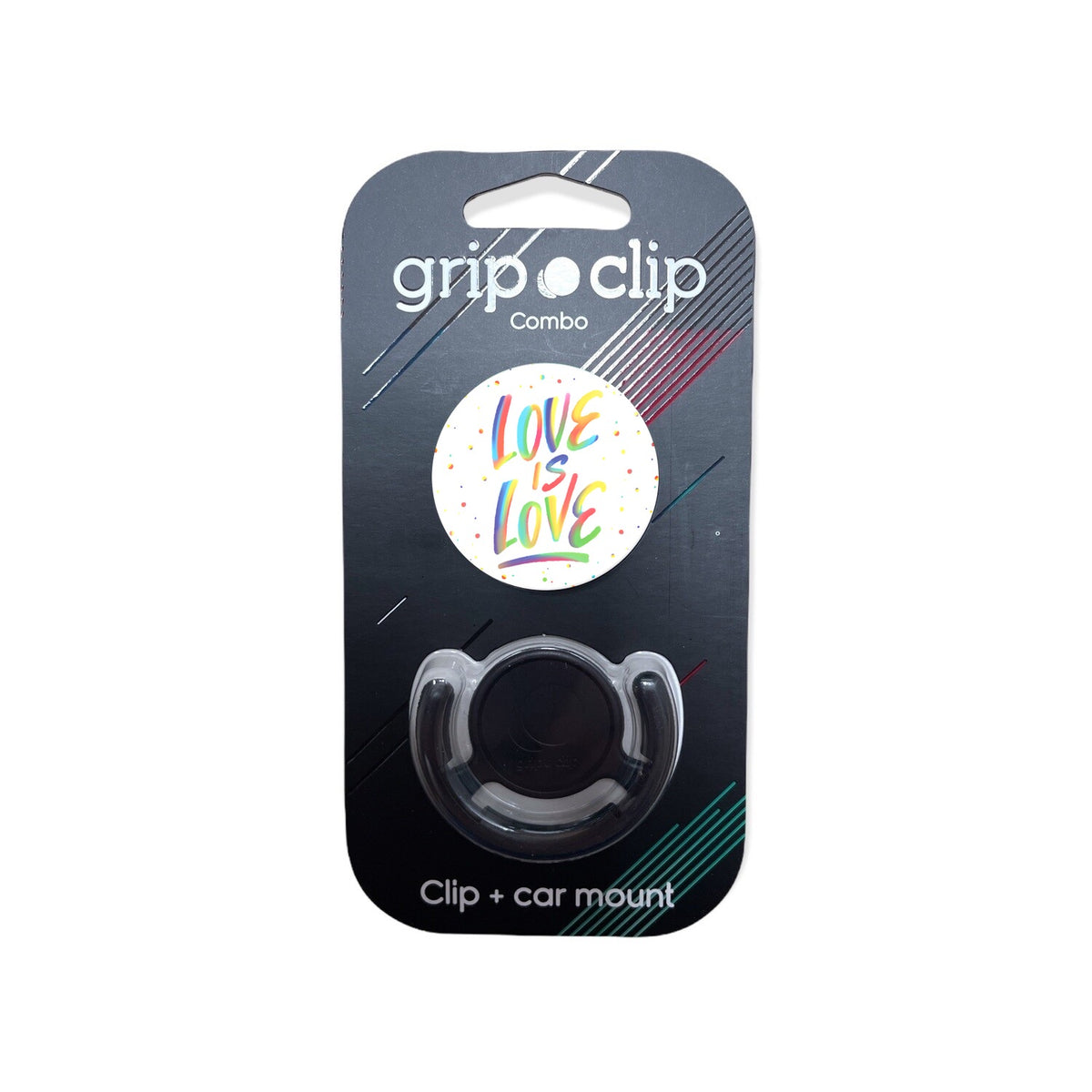 GRIP CLIP love is love con holder para carro