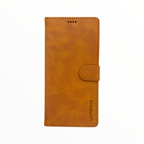 Estuche LC IMEEKE Libreta Con Porta Tarjeta Cafe - Samsung A01