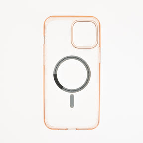 Estuche SPIGEN magsafe- transparente - marco - rosado IPHONE 12 / PRO 6.1