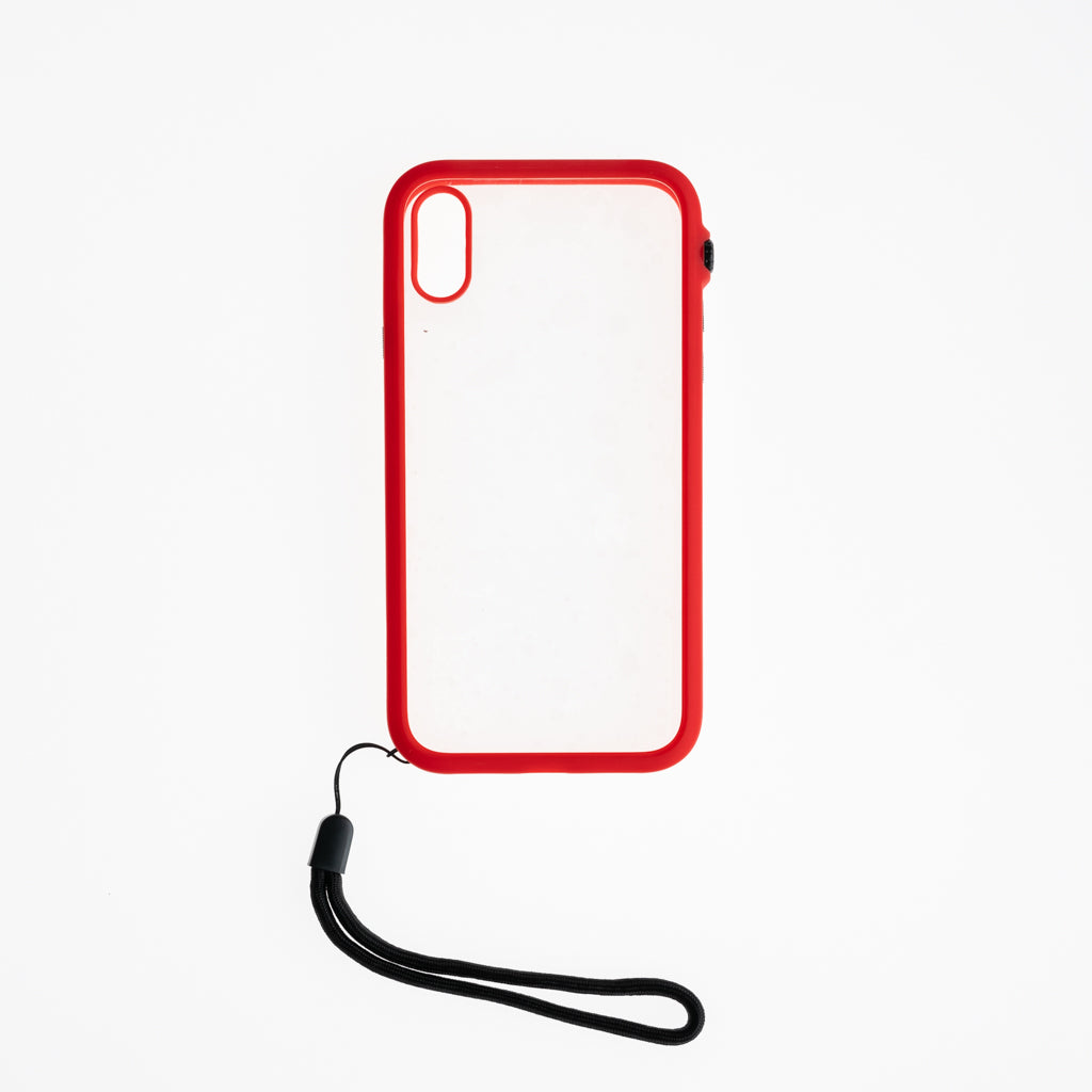 Estuche CATALYST serie impact-protection case marco de color y transparente de atrás iphone xr rojo