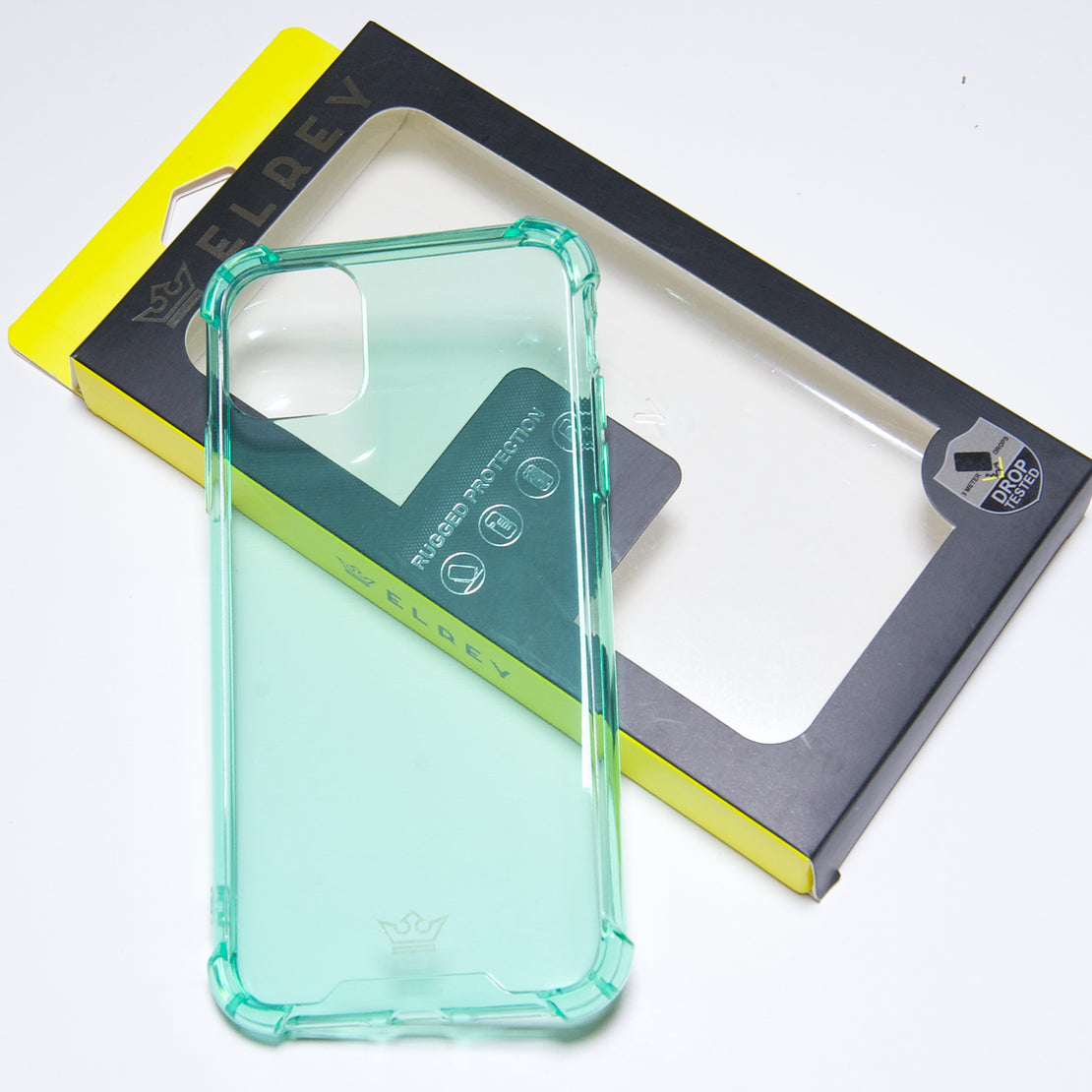 Estuche EL REY hard case flexible reforzado menta iphone 11 pro