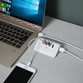 CP AUKEY 4-port usb 3.0 aluminum hub para computadora