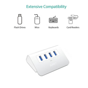 CP AUKEY 4-port usb 3.0 aluminum hub para computadora