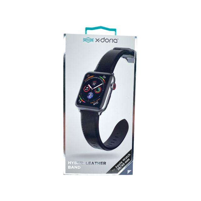 Accesorios XDORIA pulsera de cuero negro apple watch 38 / 40 mm