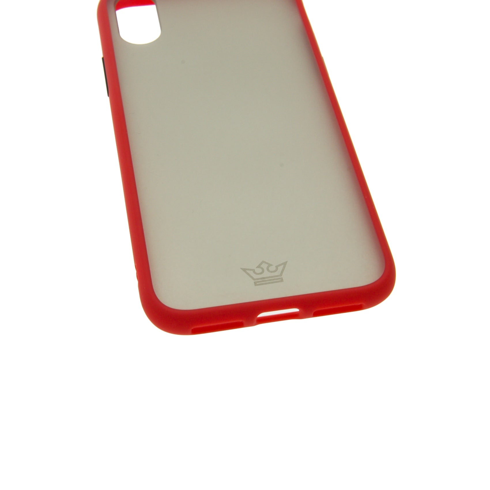 Estuche EL REY hard case marco rojo/humo IPHONE XS MAX (6.5)